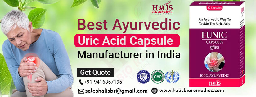 Ayurvedic Uric Acid Capsule Manufacturer | Topmost Ayurvedic and Herbal PCD Franchise Company in India
