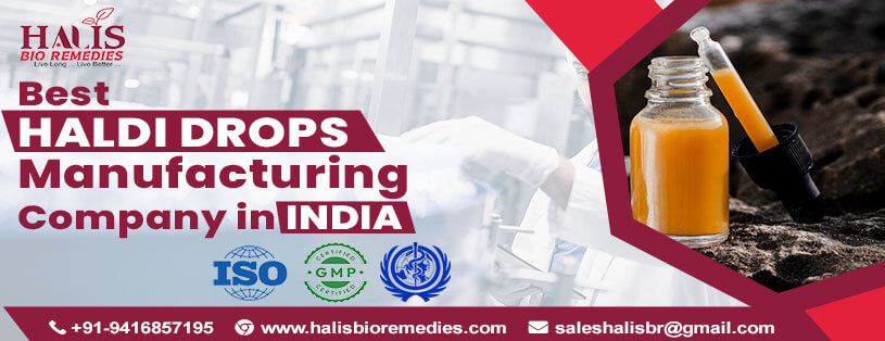 Haldi Drops Manufacturing Company in India | Topmost Ayurvedic and Herbal PCD Franchise Company in India